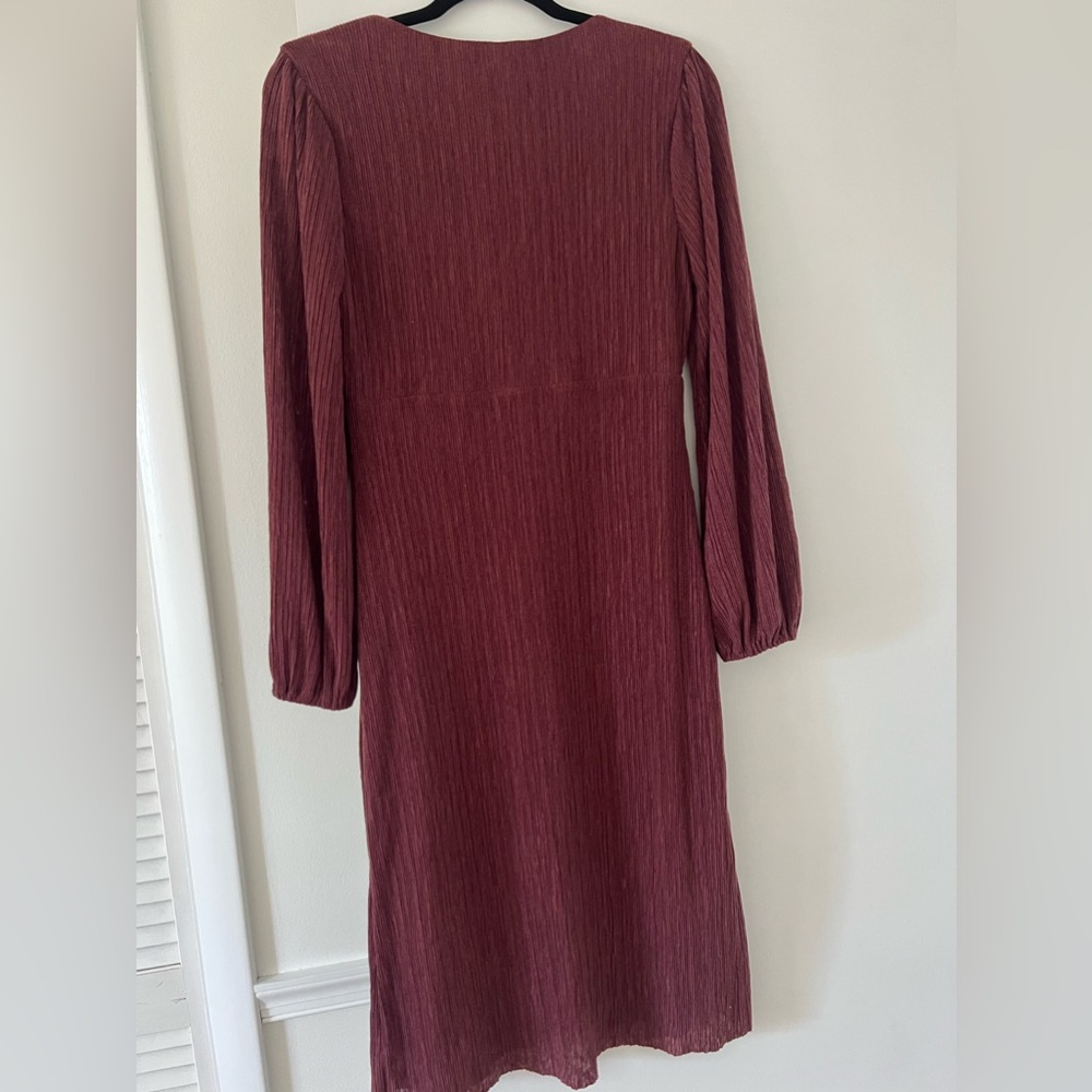 Midi dress plissé empire waist - Picture 3 of 3